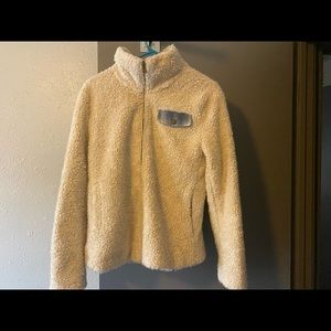 Pendleton Women’s Zip-up. Size S. Cream color with blue flannel inside.